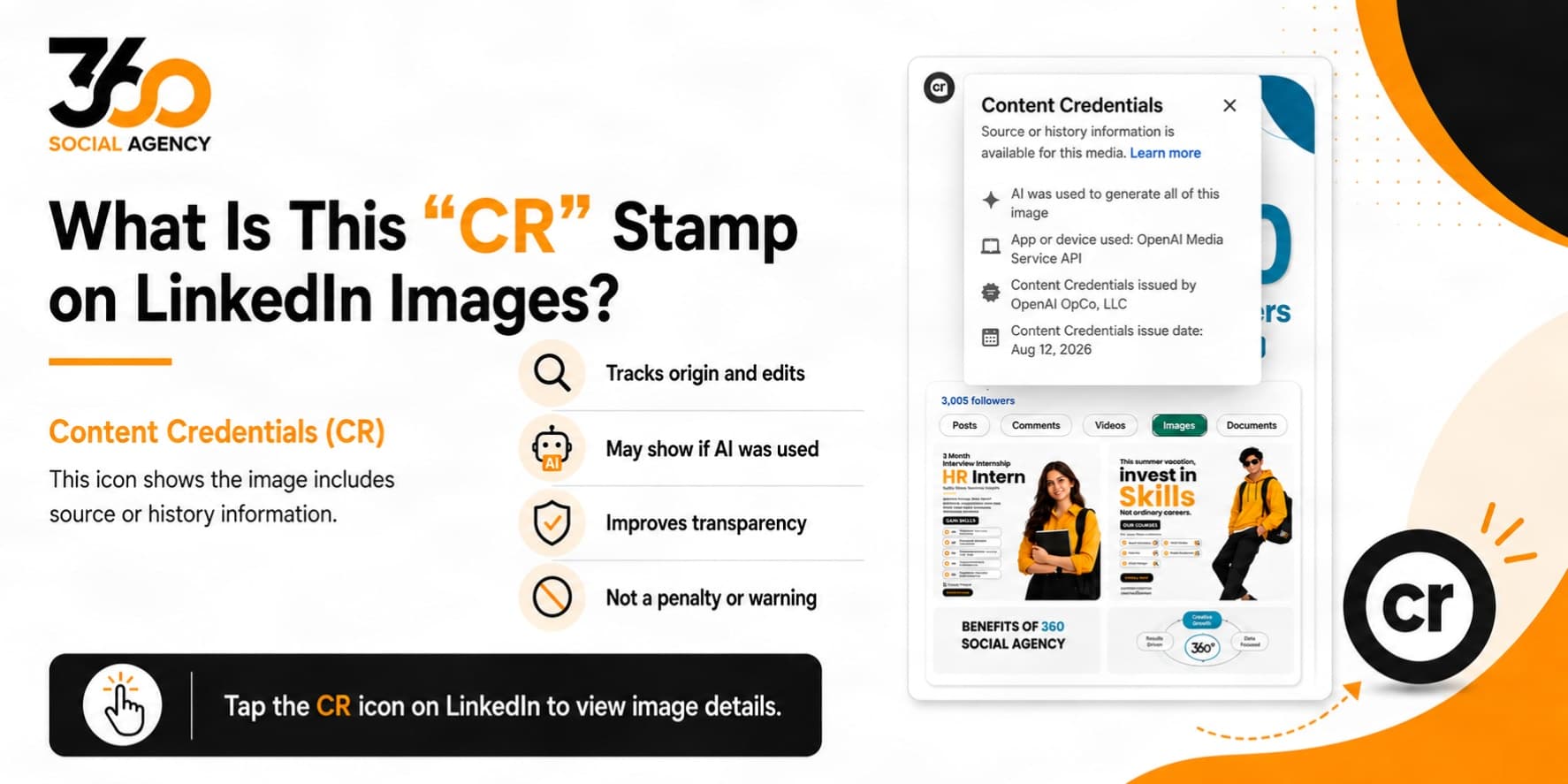 What Is the “CR” Stamp on LinkedIn Images?Content Credentials