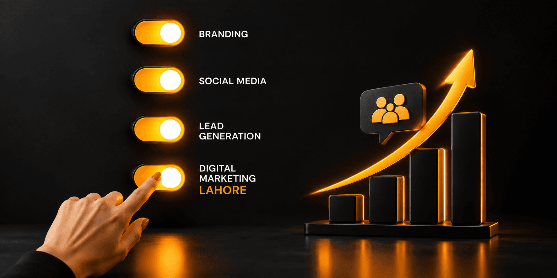 "Performance marketing services in Lahore helping businesses grow online with digital strategy and team collaboration"